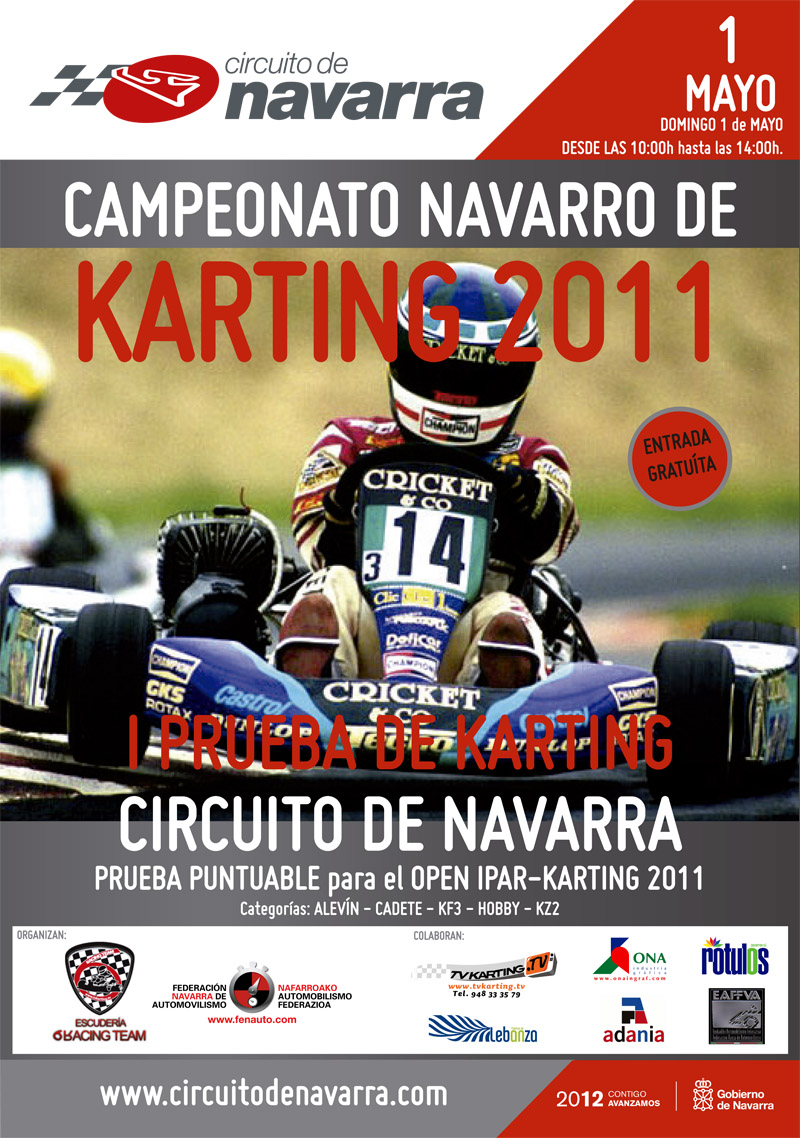 Primera prueba del Campeonato Navarro de Karting